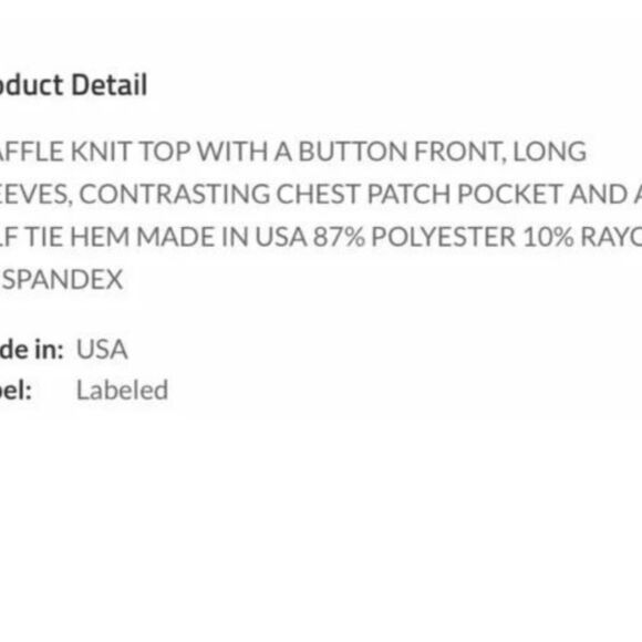 GRAY Waffle Knit Self Tie Sizes S-M-L - Picture 6 of 7